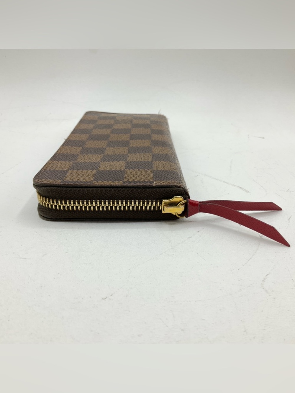 Louis Vuitton Damier Ebene Clemence Brown Zip Around Wallet - Picture 6 of 16